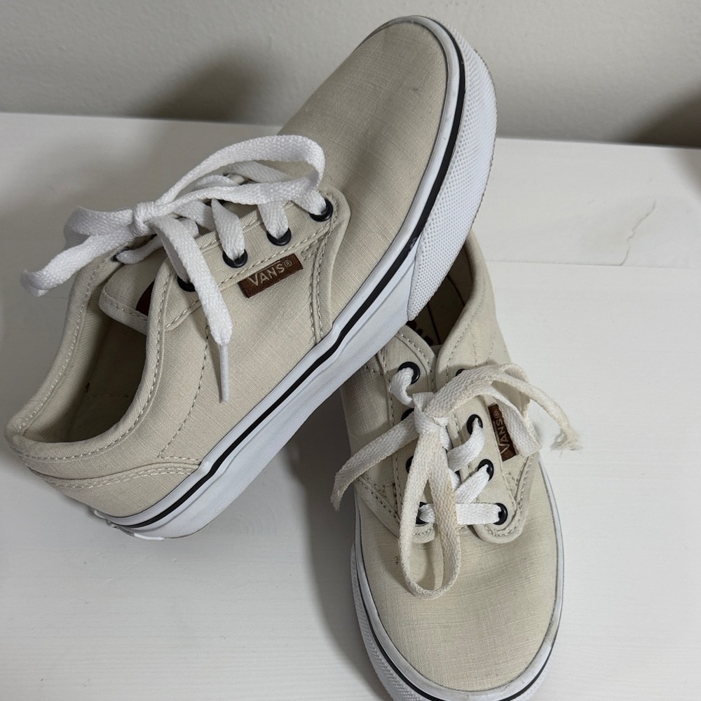 Vans Off-White Canvas Sneakers